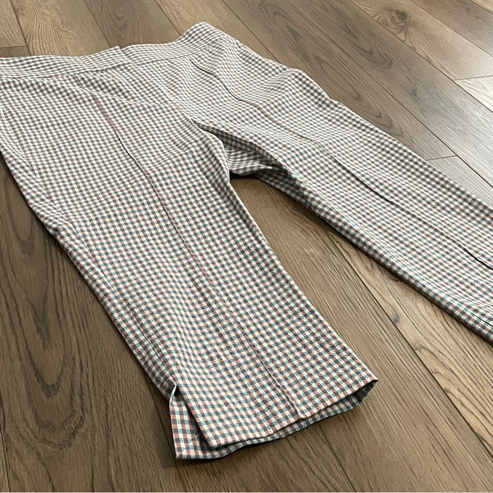 Veronica Beard Plaid Checkered‎ Crop Pants